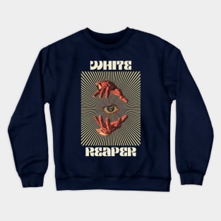 Hand Eyes White Reaper Crewneck Sweatshirt